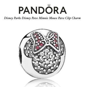 Pandora Minnie Mouse Charm with Red and Silver Accents